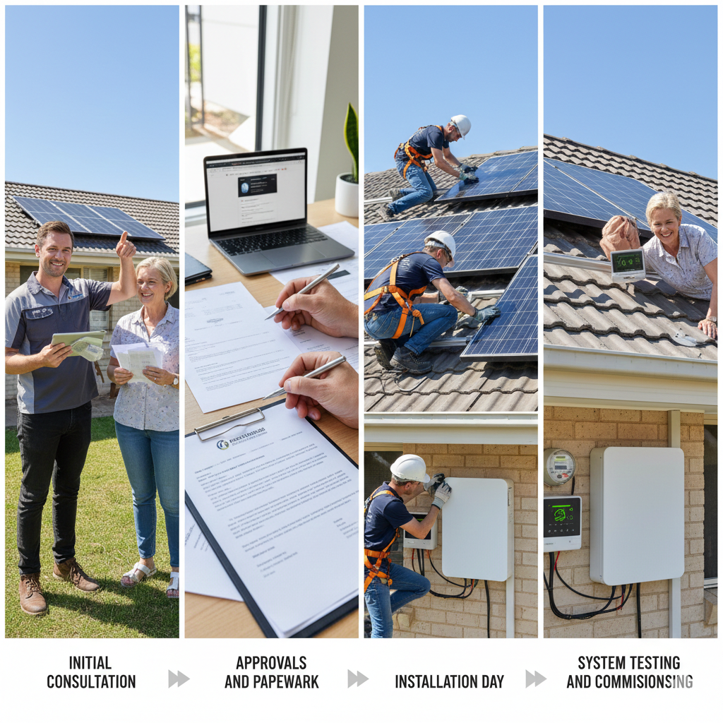 Residential Solar Power Systems steps