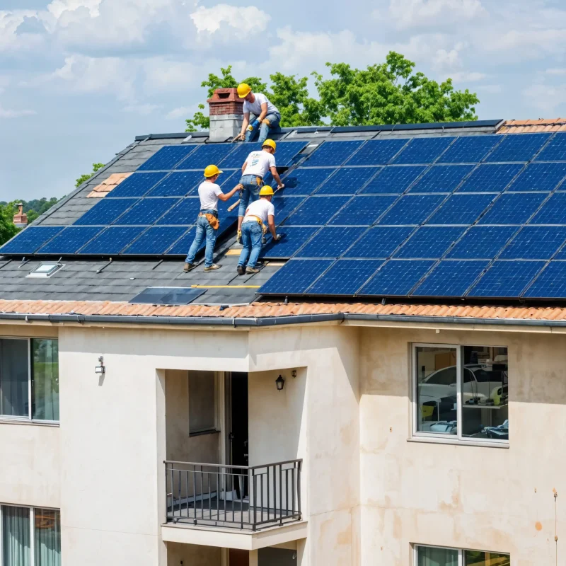 solar panel installation